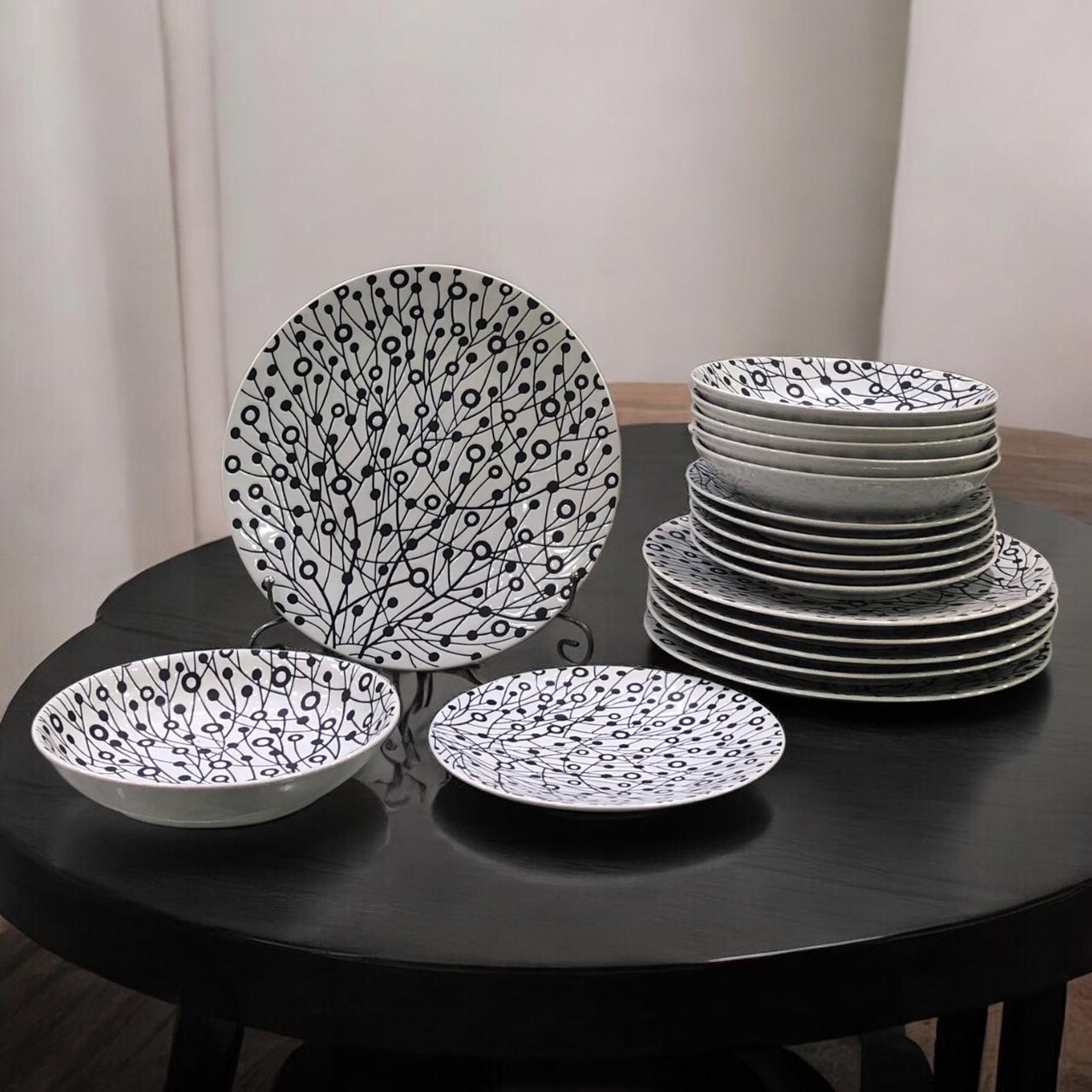 White House Plate Set 18pcs