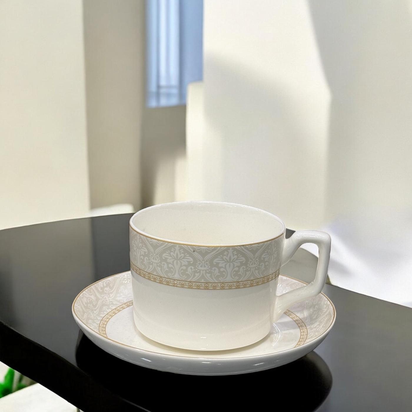 Bone cup & saucer