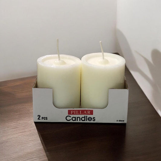 Pair of wax Candles