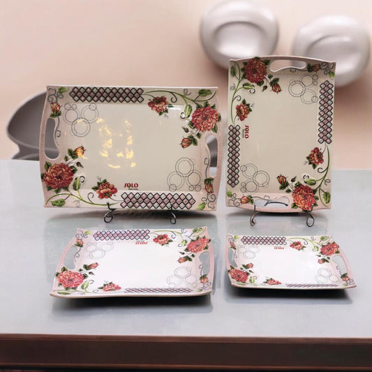 Melamine Tray Set (4 pieces):
