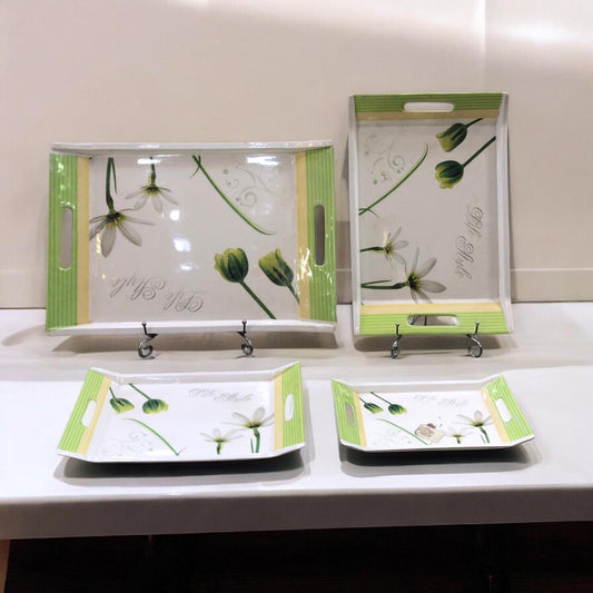 Melamine Tray Set (4 pieces)