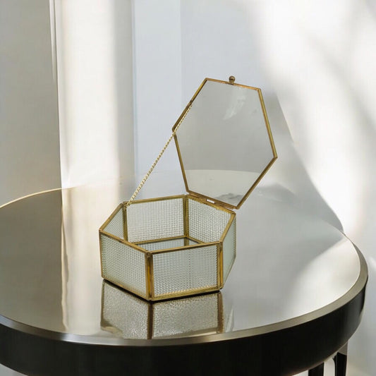 Glass Jewellery Box: