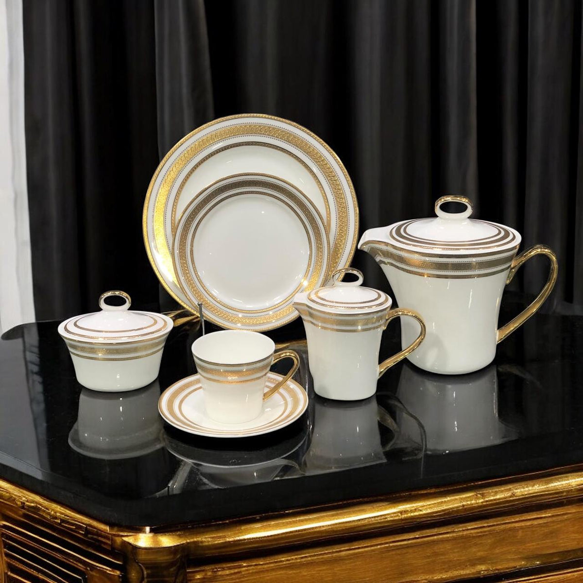 Shabita Gold plated tea set