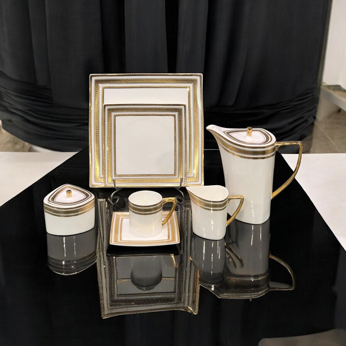 Shabita gold plated tea set