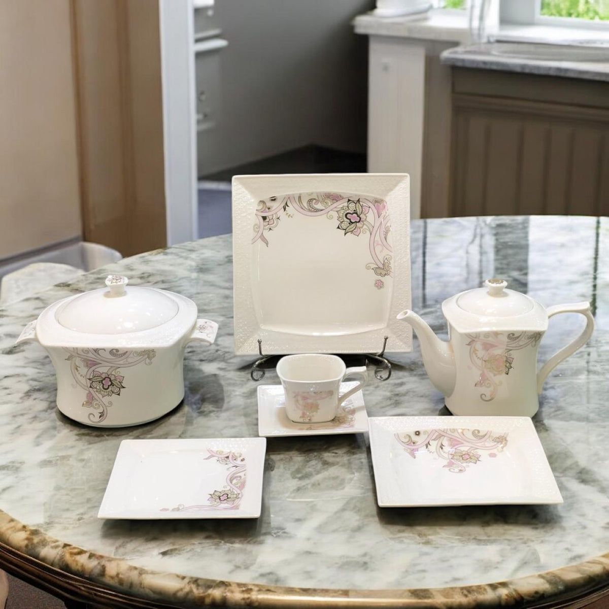 Stoneware Dinner set 61pcs