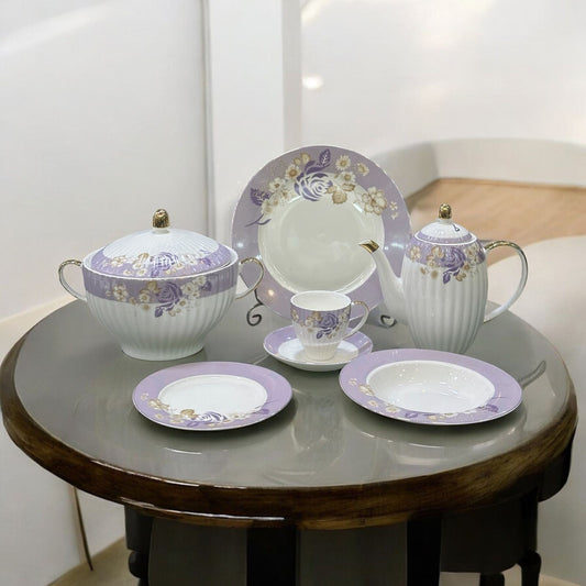 Bone china Dinner set 61pcs