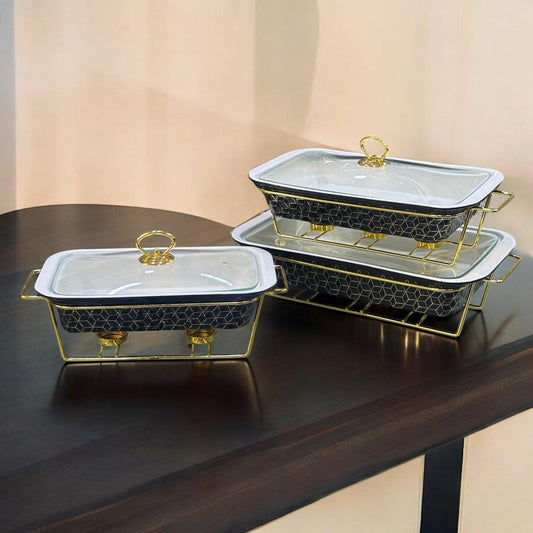 buffet dishes ceramic 3-piece set