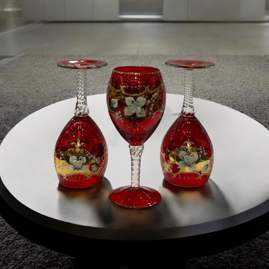 Czech Reublic glass 6pcs