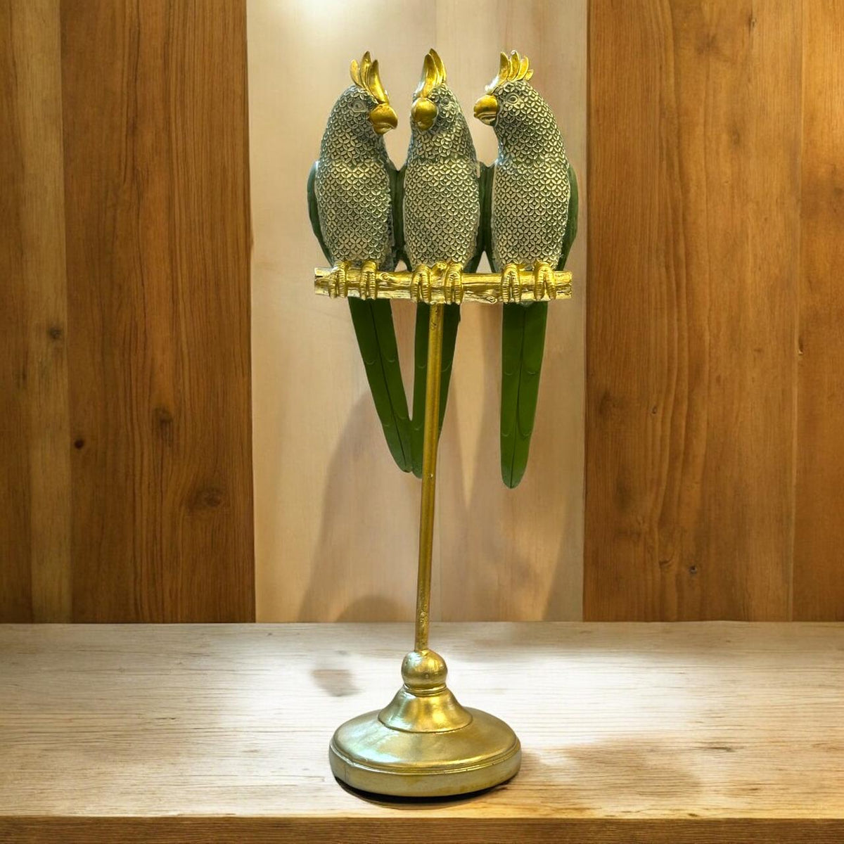 Parrot statue