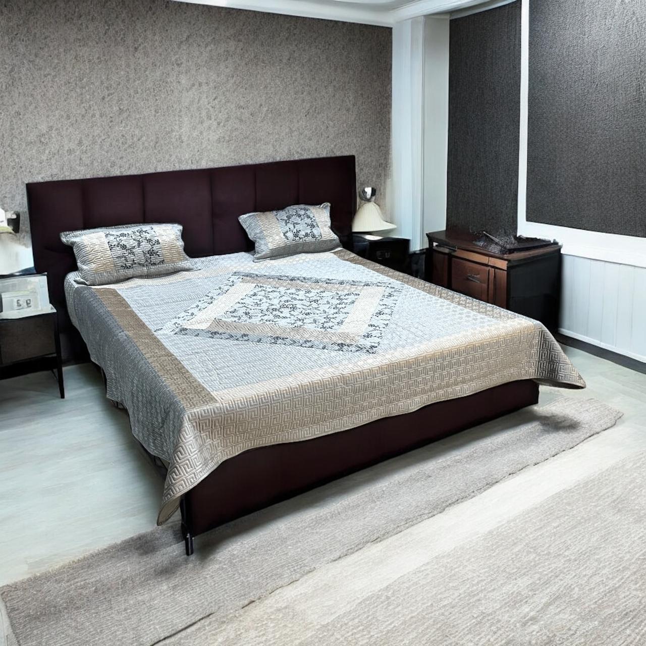 Velvet Embroidery Bedsheets ? 3 Pcs