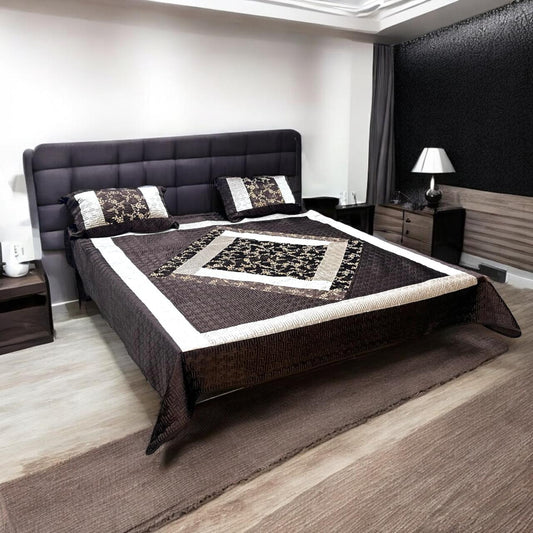 Velvet Embroidery Bedsheets ? 3 Pcs