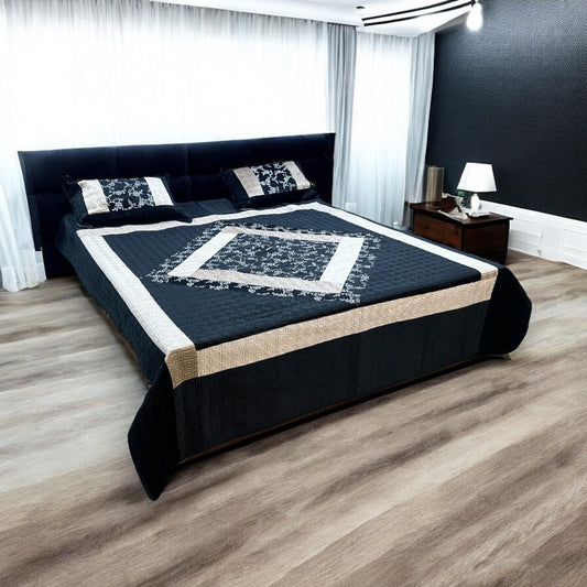 Velvet Embroidery Bedsheets ? 3 Pcs