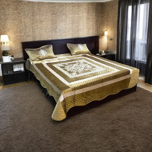 Velvet Embroidery Bedsheets ? 3 Pcs
