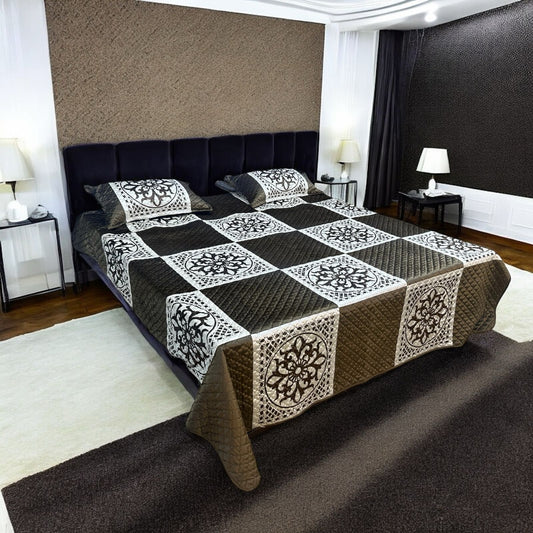 Velvet Embroidery Bedsheets ? 3 Pcs