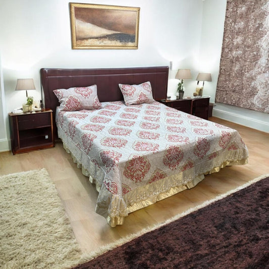 Velvet Embroidery Bedsheets ? 3 Pcs