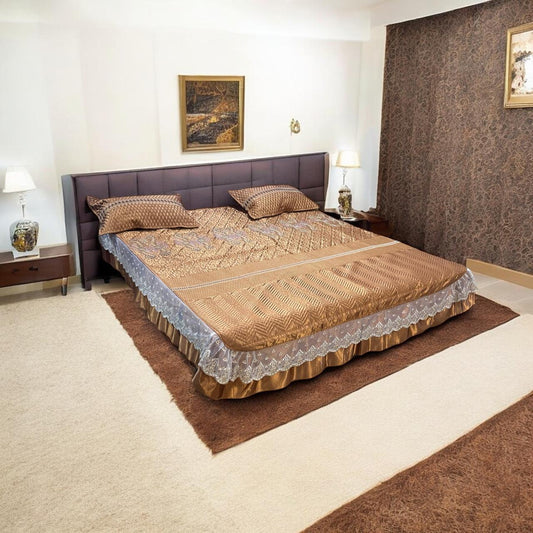 Velvet Embroidery Bedsheets ? 3 Pcs
