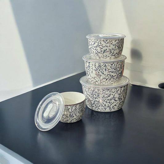 Ceramic storage box 4pcs