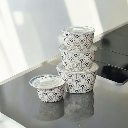 Ceramic storage box 4pcs