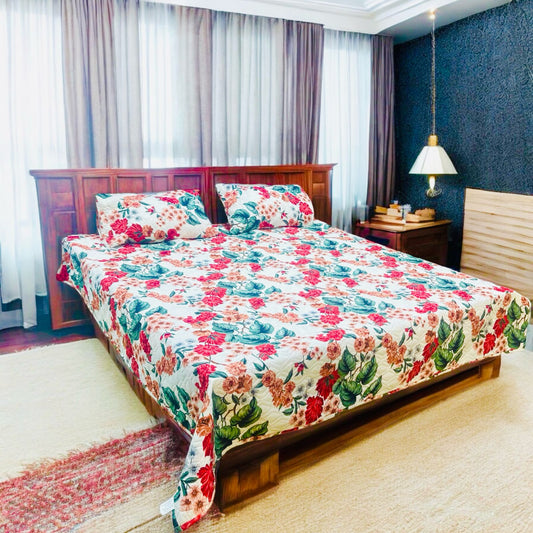 Cotton Bedsheet 3pc set