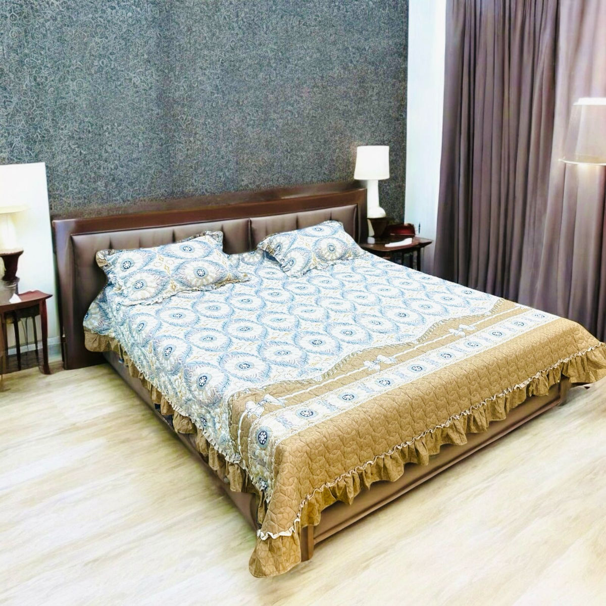 Embroidered cotton 3pc set