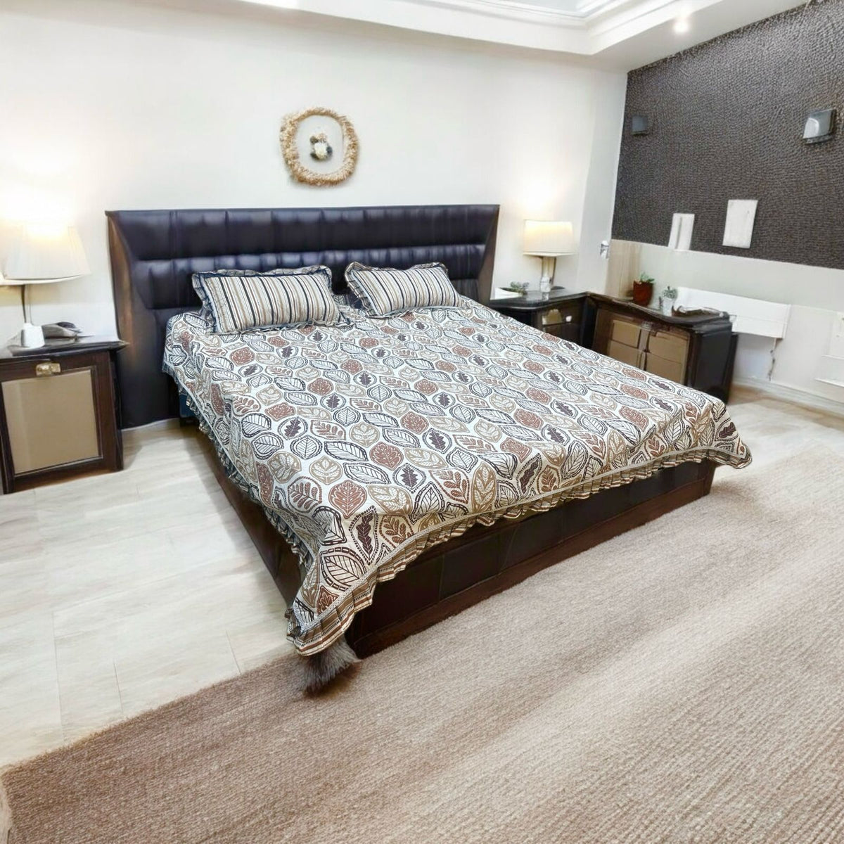 Cotton Bedsheet 3pc set