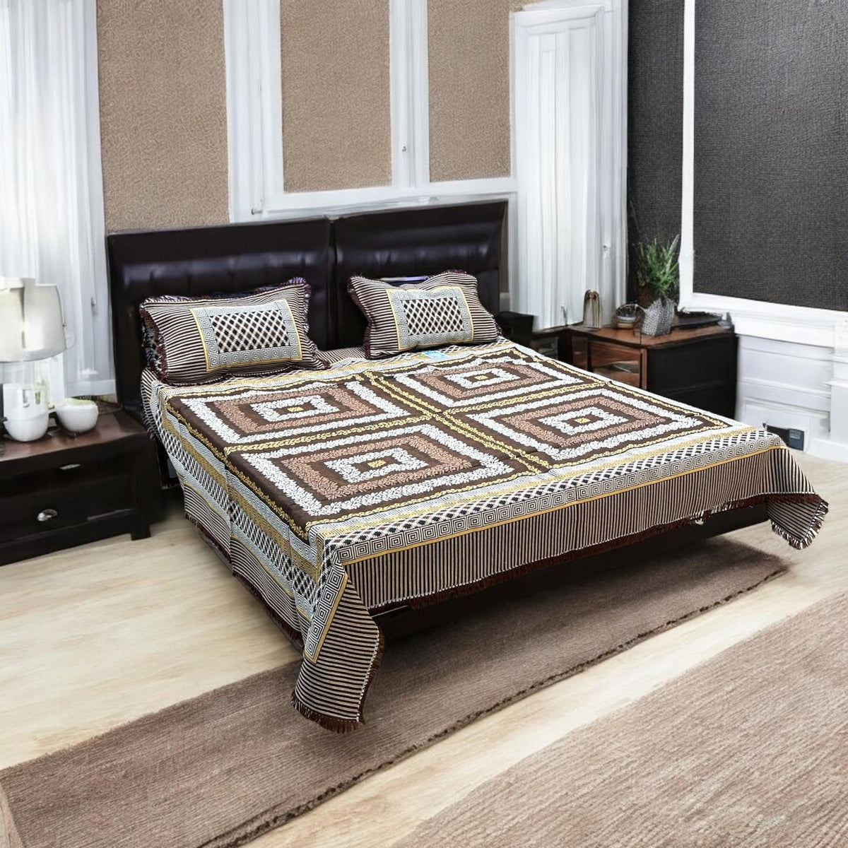 Gultex 3-piece king size bed sheet: