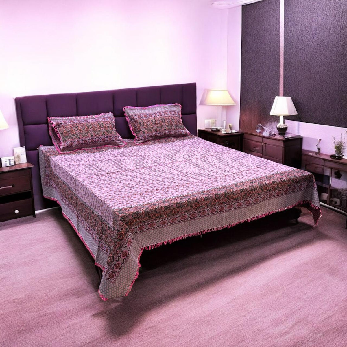 Gultex 3-piece king size bed sheet: