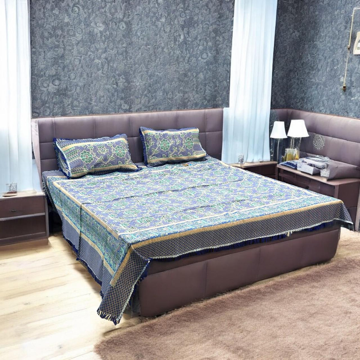 Gultex 3-piece king size bed sheet: