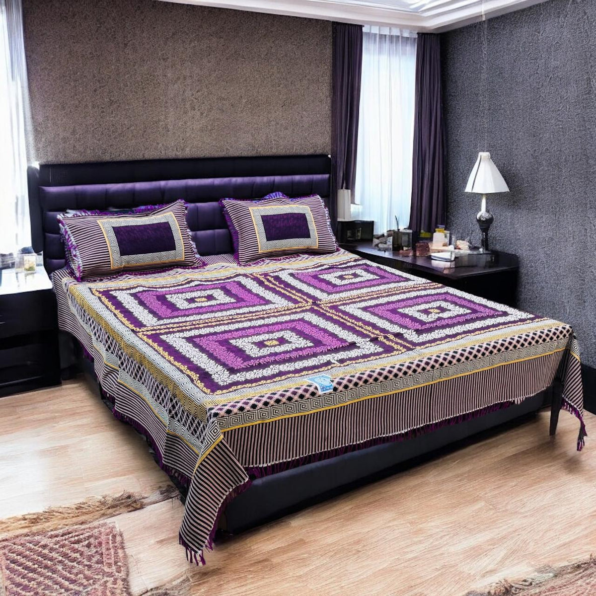 Gultex 3-piece king size bed sheet: