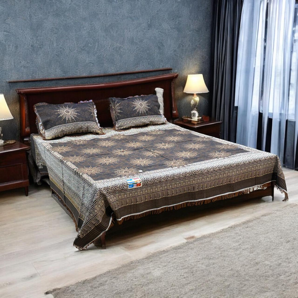 Gultex 3-piece king size bed sheet: