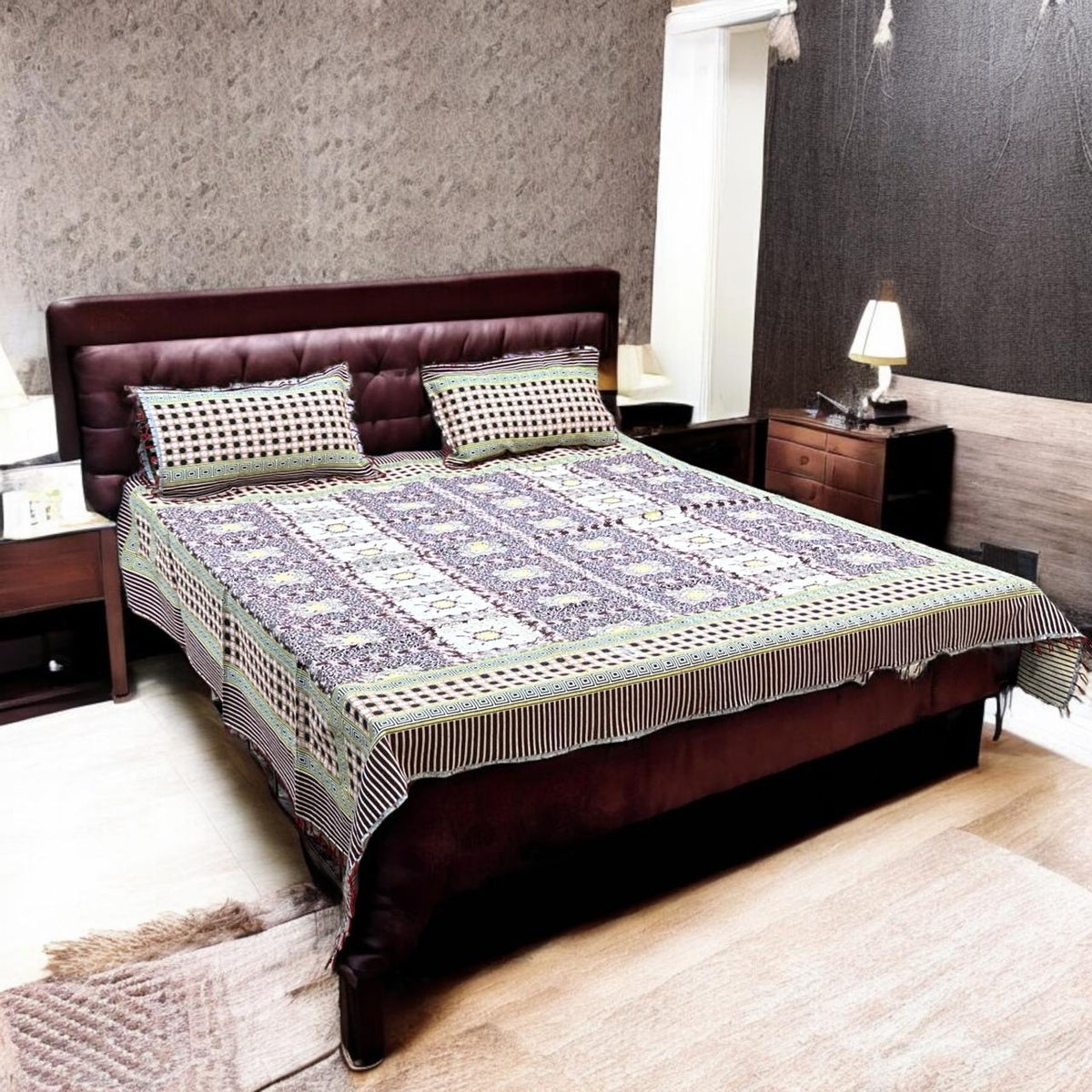 Gultex 3-piece king size bed sheet: