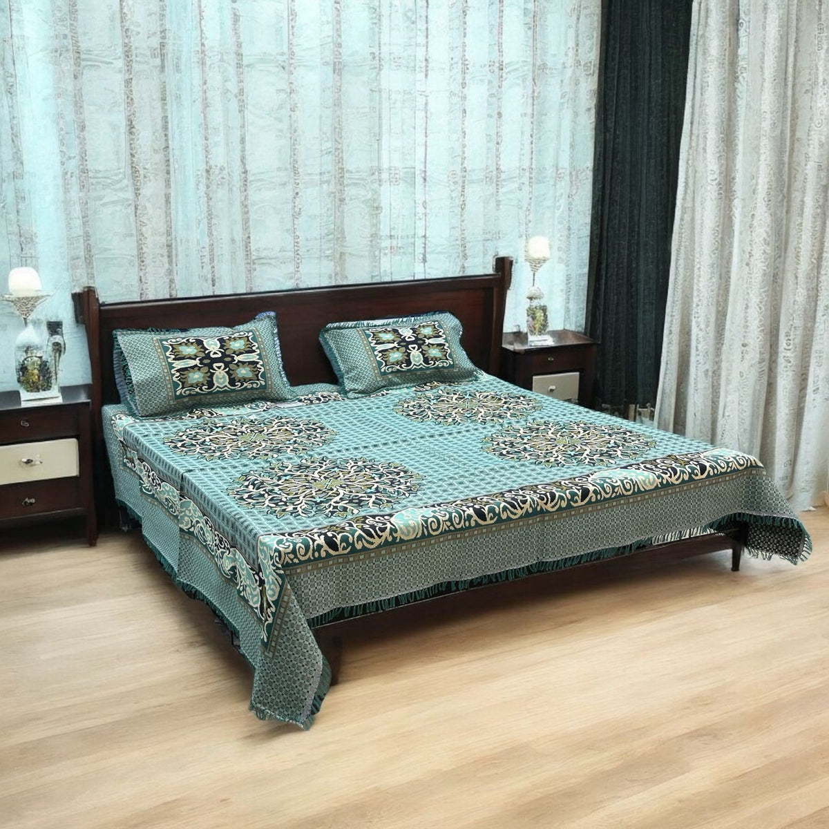 Gultex 3-piece king size bed sheet: