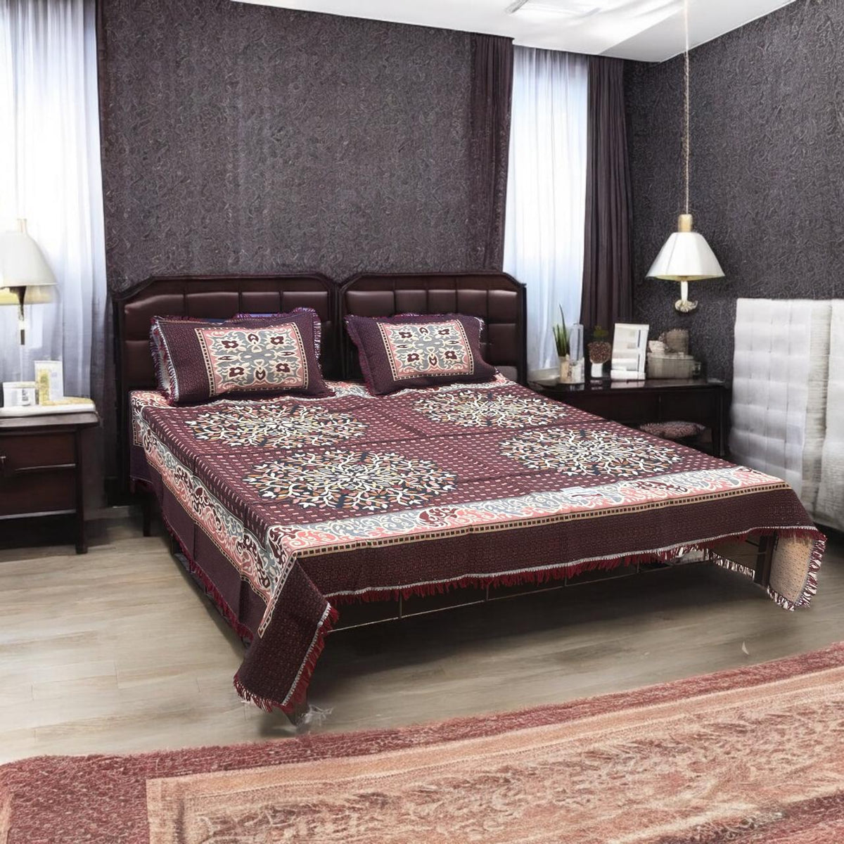 Gultex 3-piece king size bed sheet