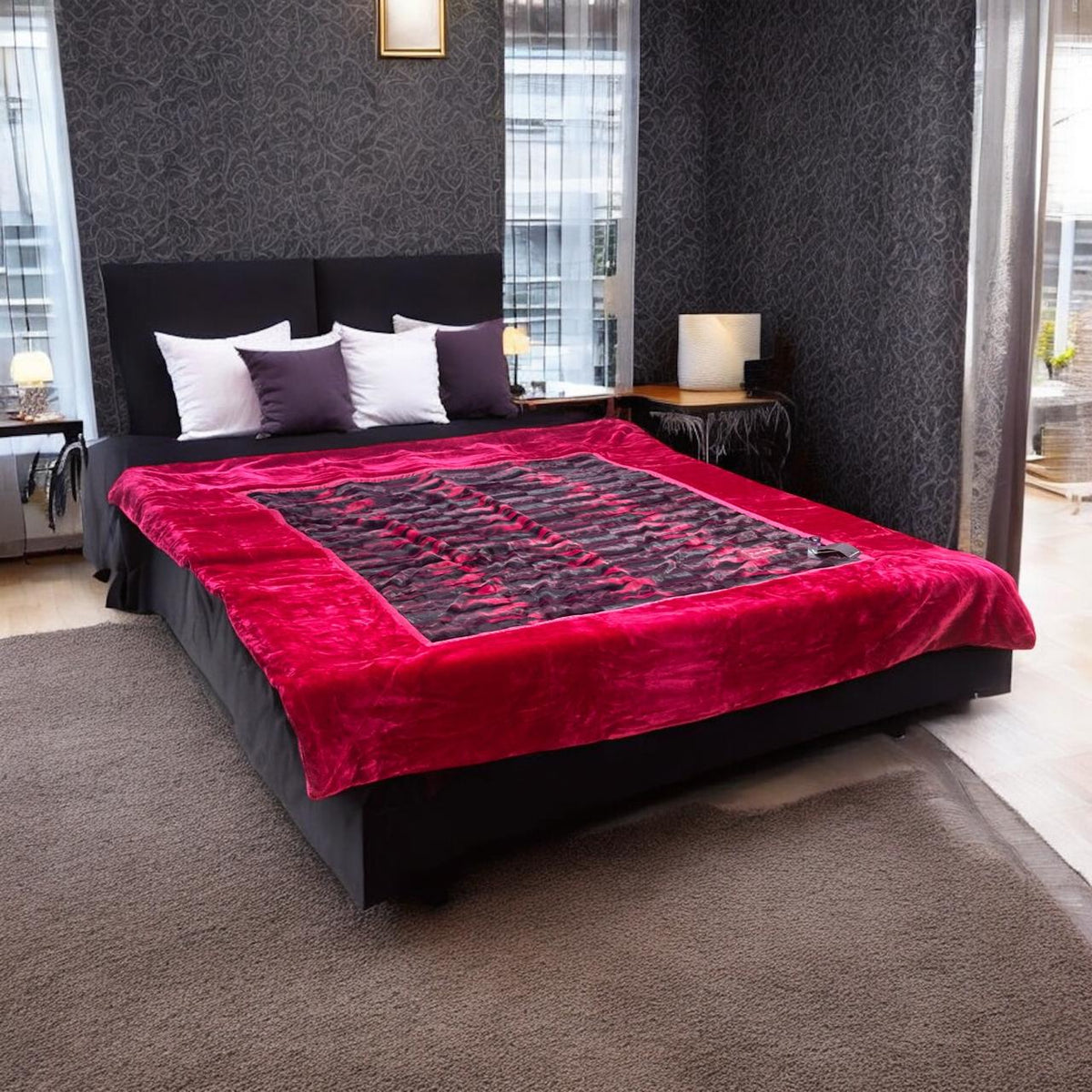 Mink Embossed 3D Double blanket