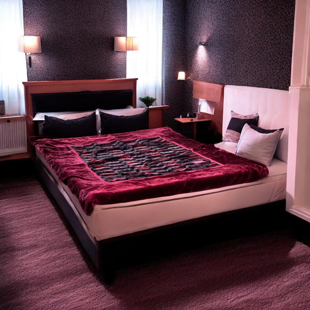 Mink Embossed 3D Double blanket