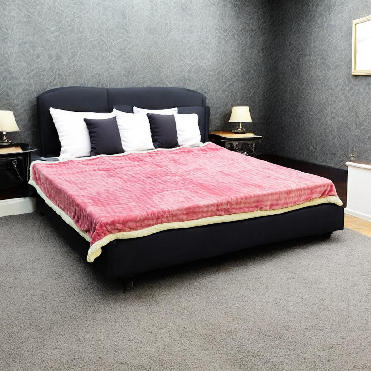 Embossed Fleece Double Bed Blanket