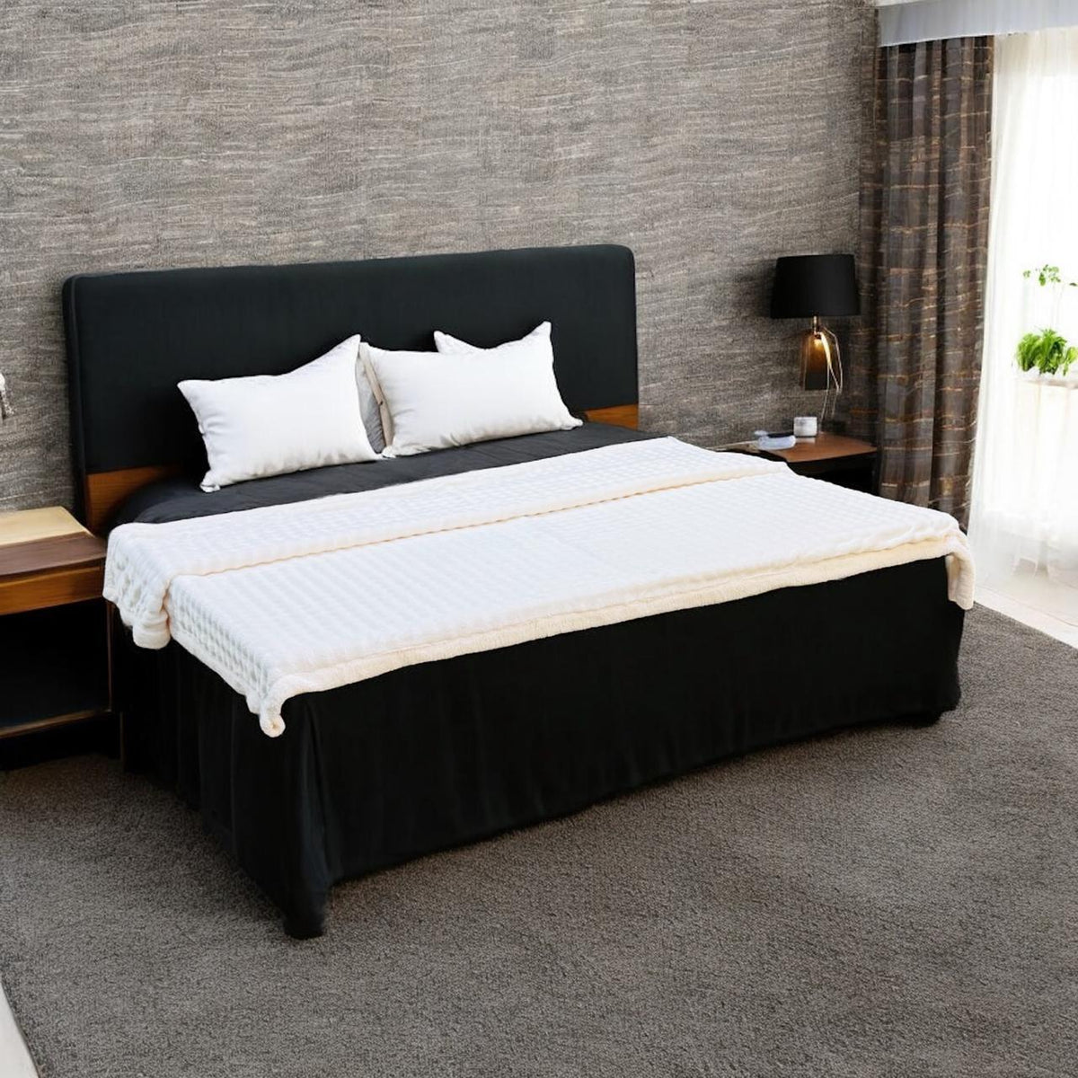 Embossed Fleece Double Bed Blanket