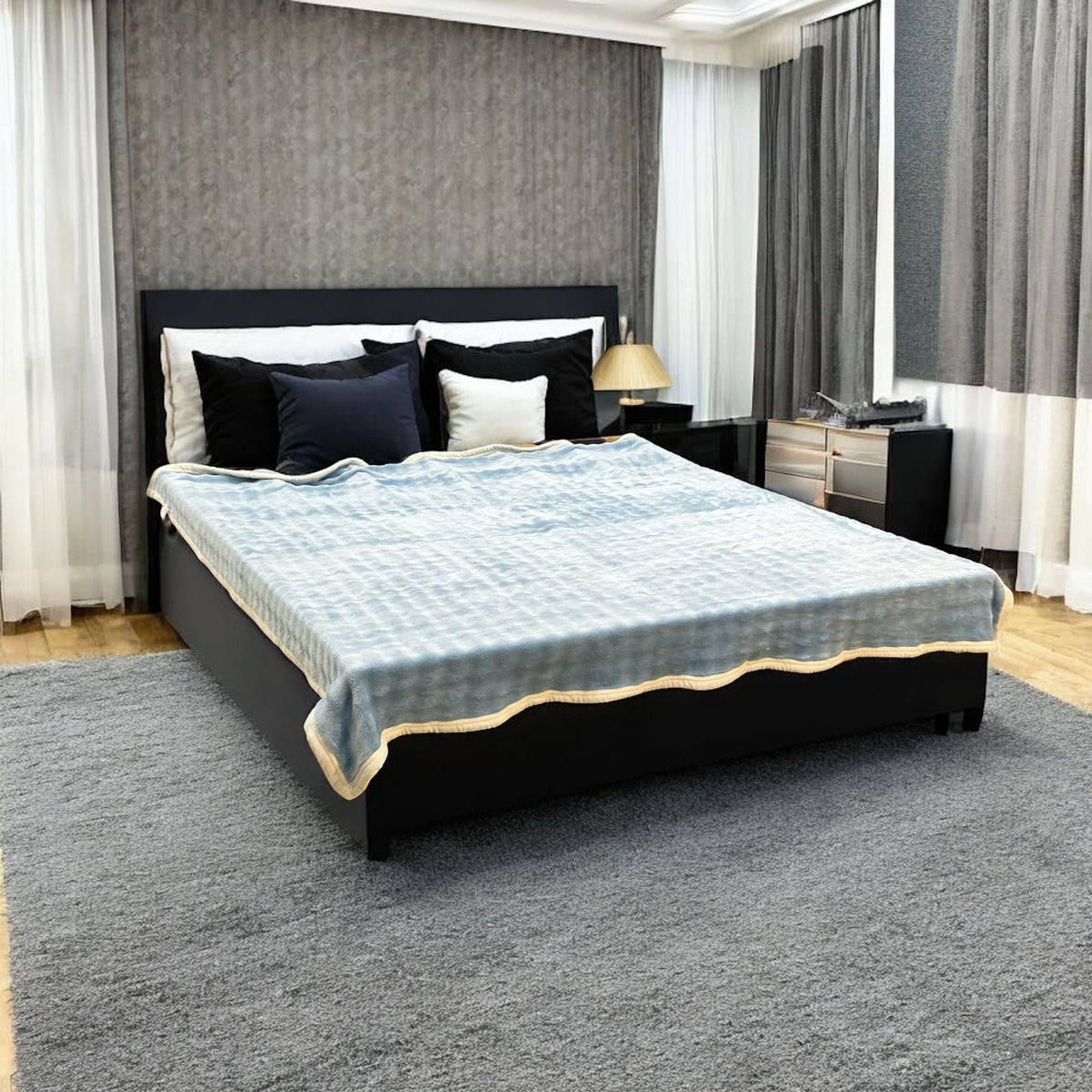 Fleece Double Bed 1 Ply Blanket