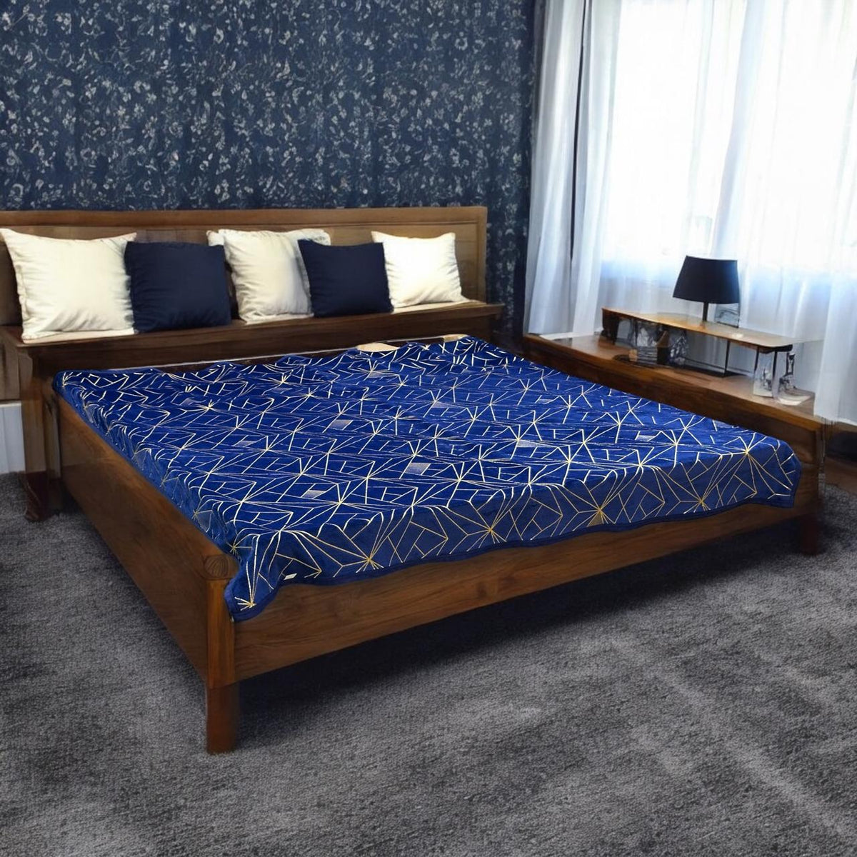 Fleece Double Bed 1 Ply Blanket