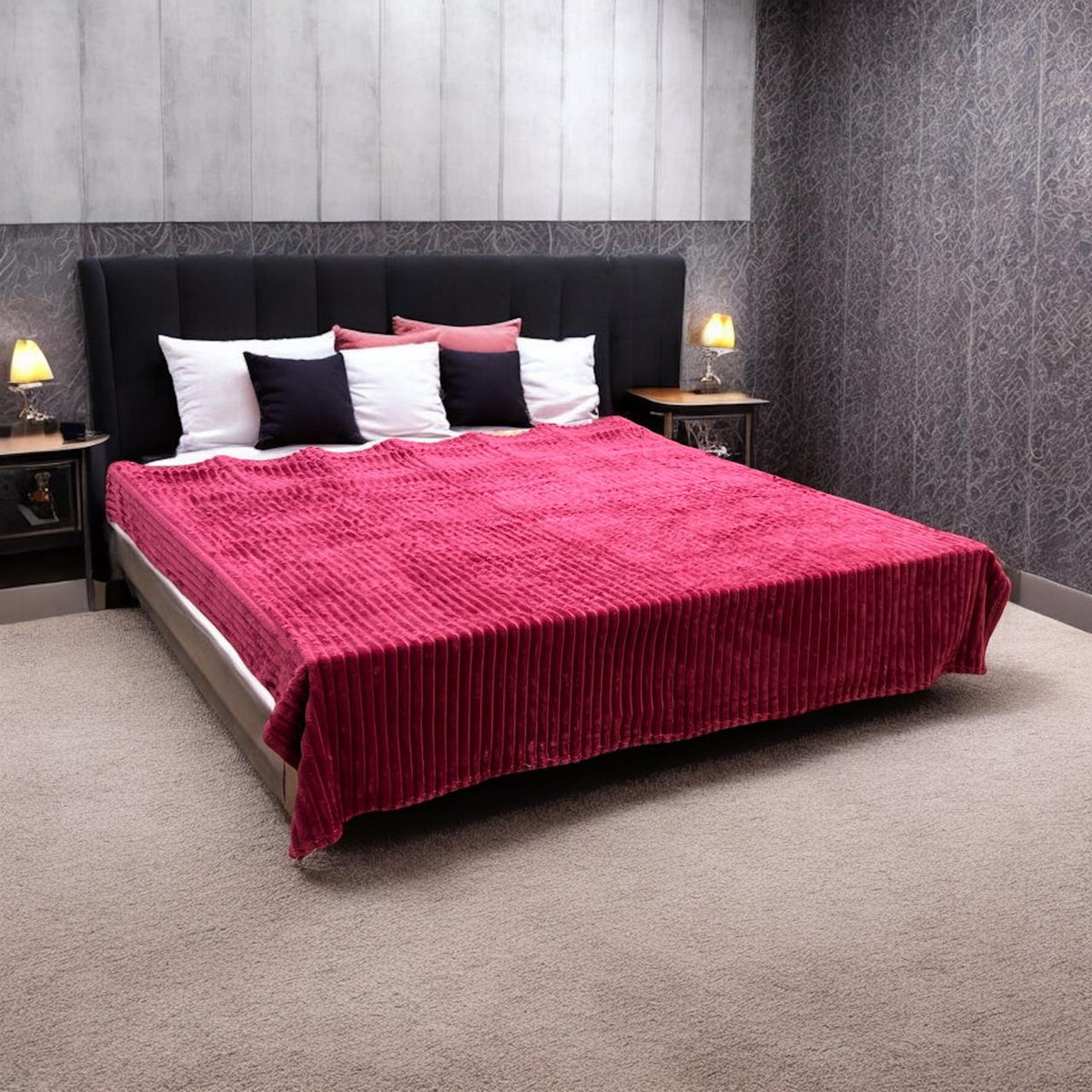 Fleece Double Bed 1 Ply Blanket