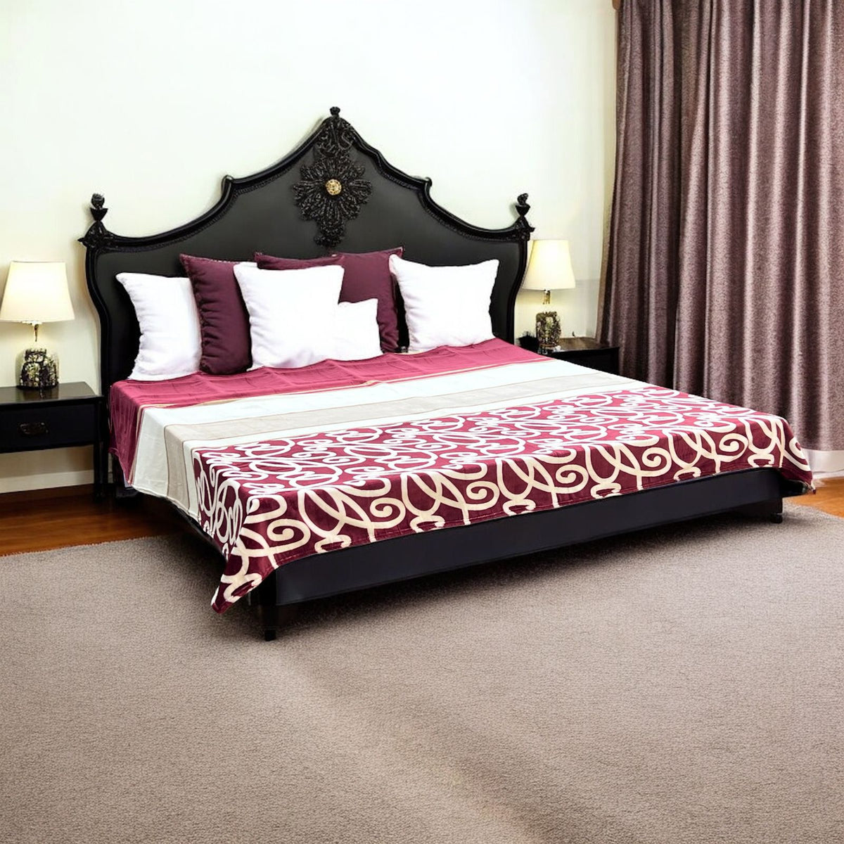 Fleece Double Bed 1 Ply Blanket