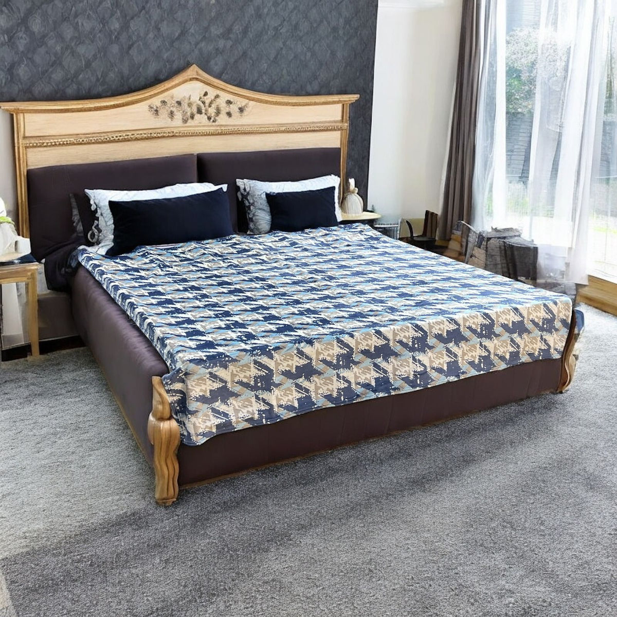 Fleece Double Bed 1 Ply Blanket