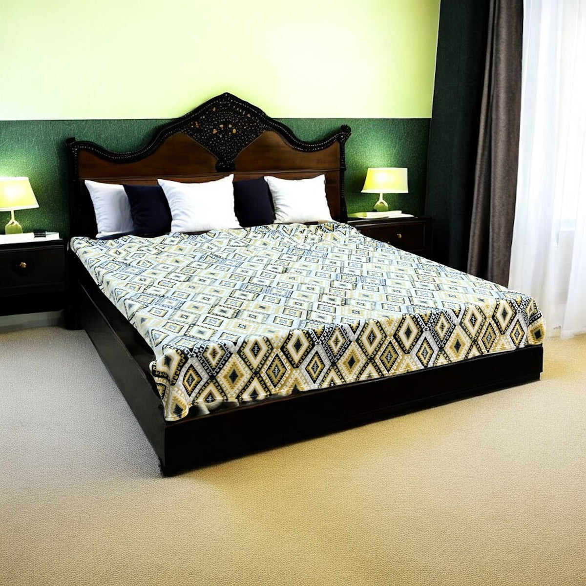 Fleece Double Bed 1 Ply Blanket