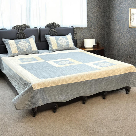 Fancy Velvet Bedsheet 3 pc set