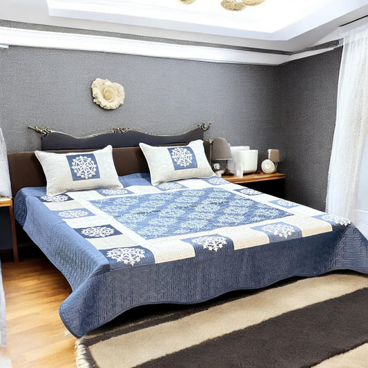 Fancy Velvet Bedsheet 3 pc set
