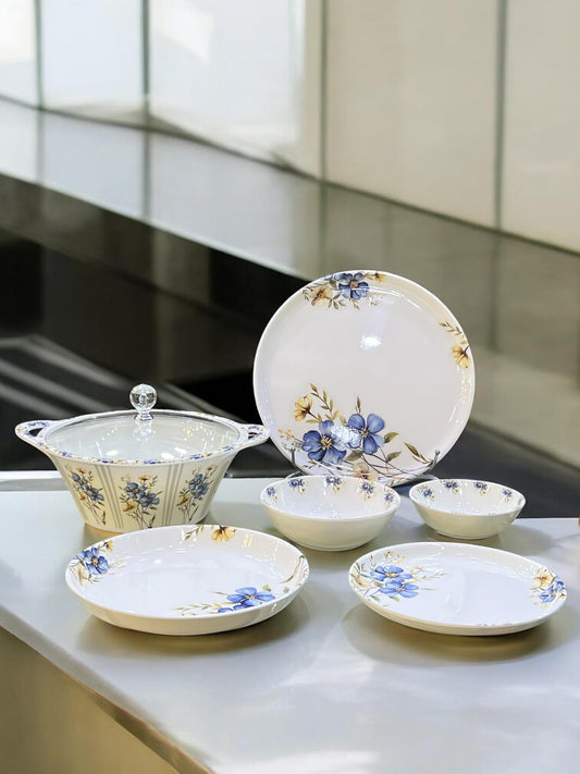 Melamine Dinner with glass lid (72) pcs