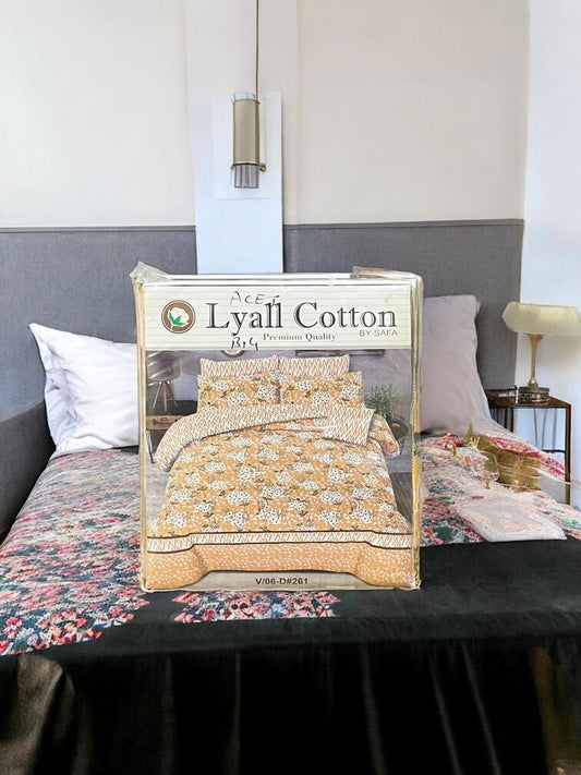 Cotton Bed Sheet 3pc