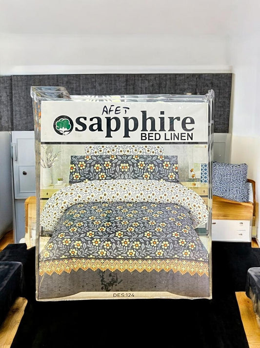 Cotton Bed Sheet 3pc