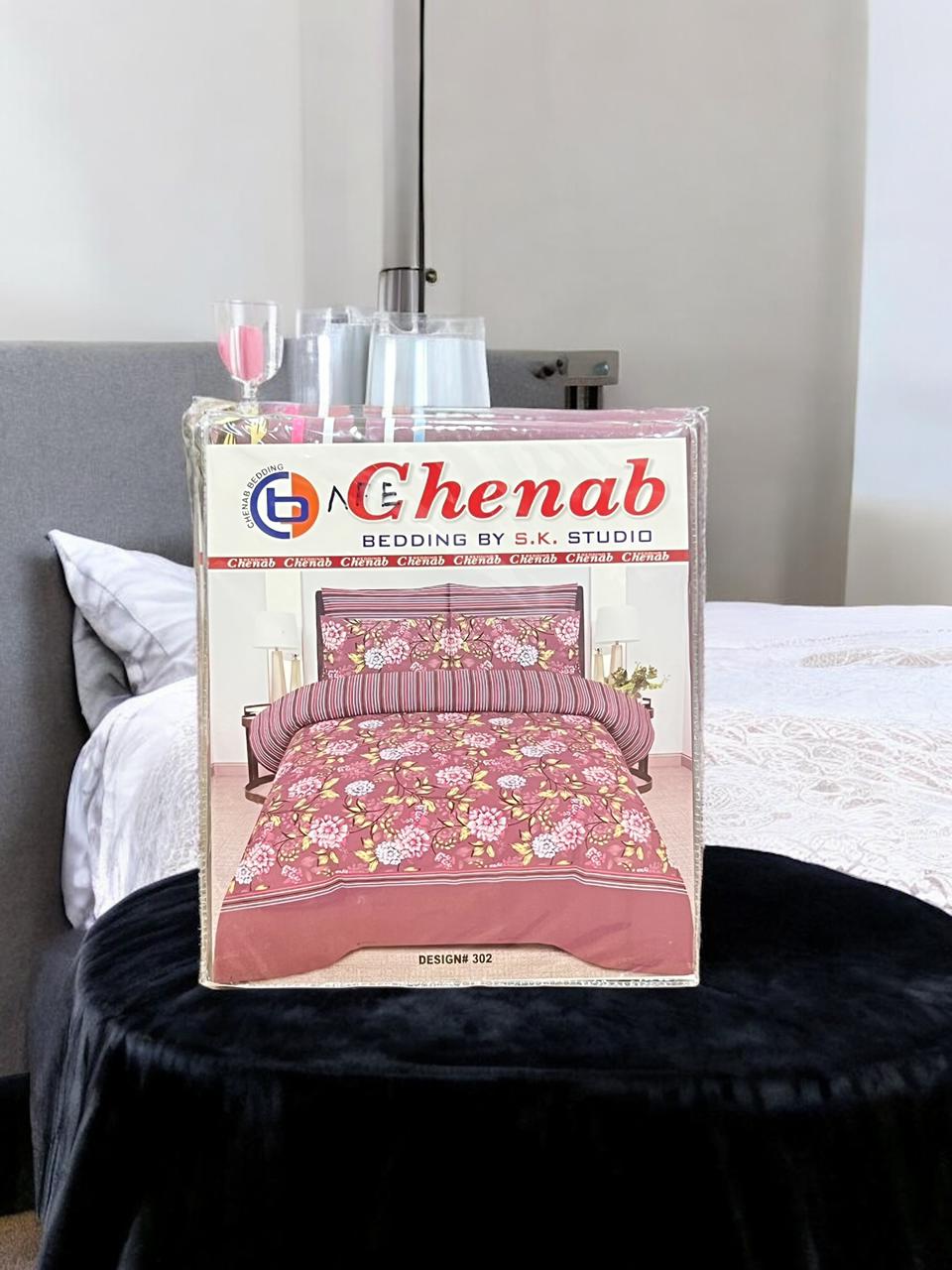 Cotton Bed Sheet 3pc: