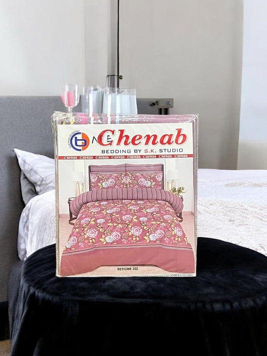 Cotton Bed Sheet 3pc: